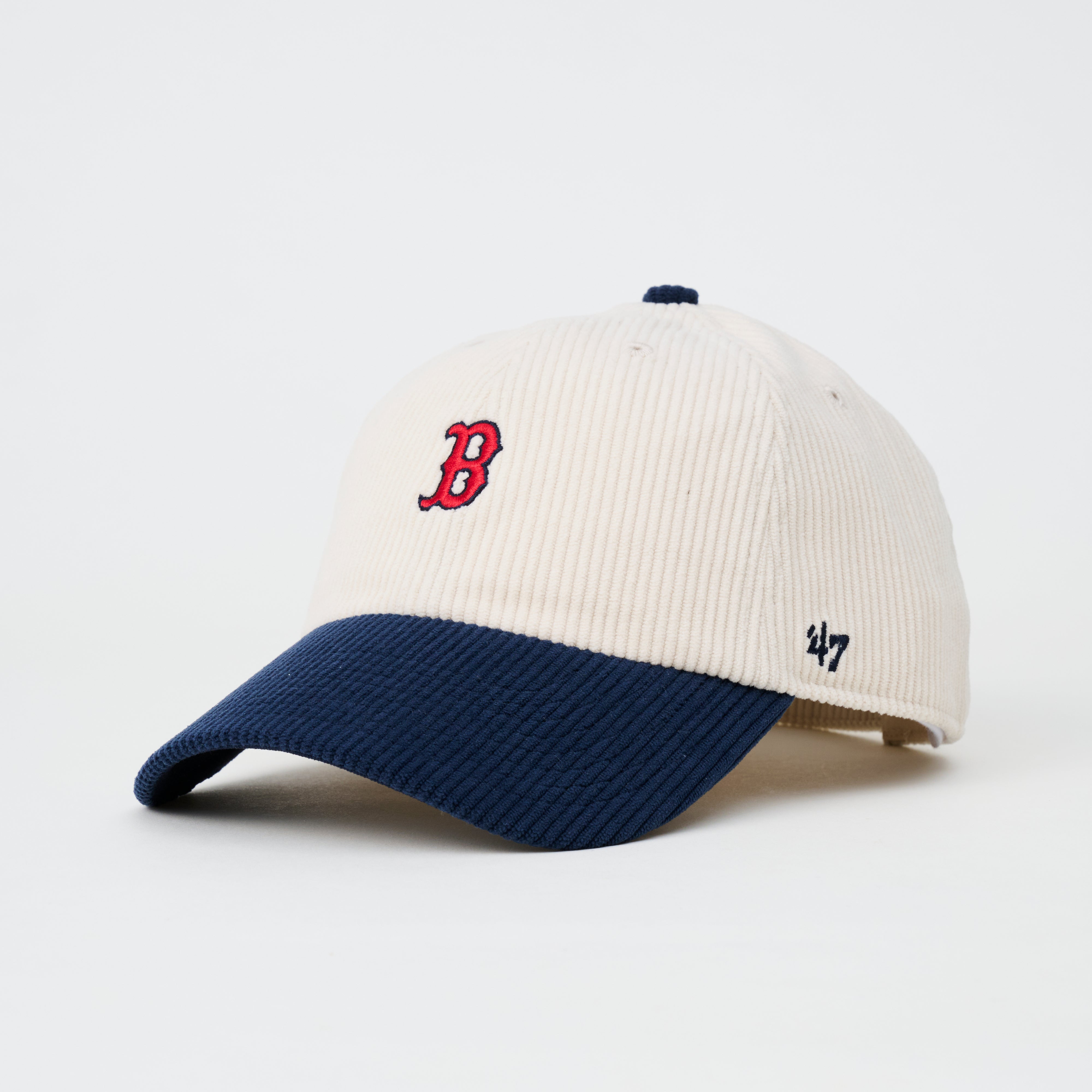 レッドソックス ベースランナー ツートーン コーデュロイ '47 クリーンナップ ナチュラル×ネイビー