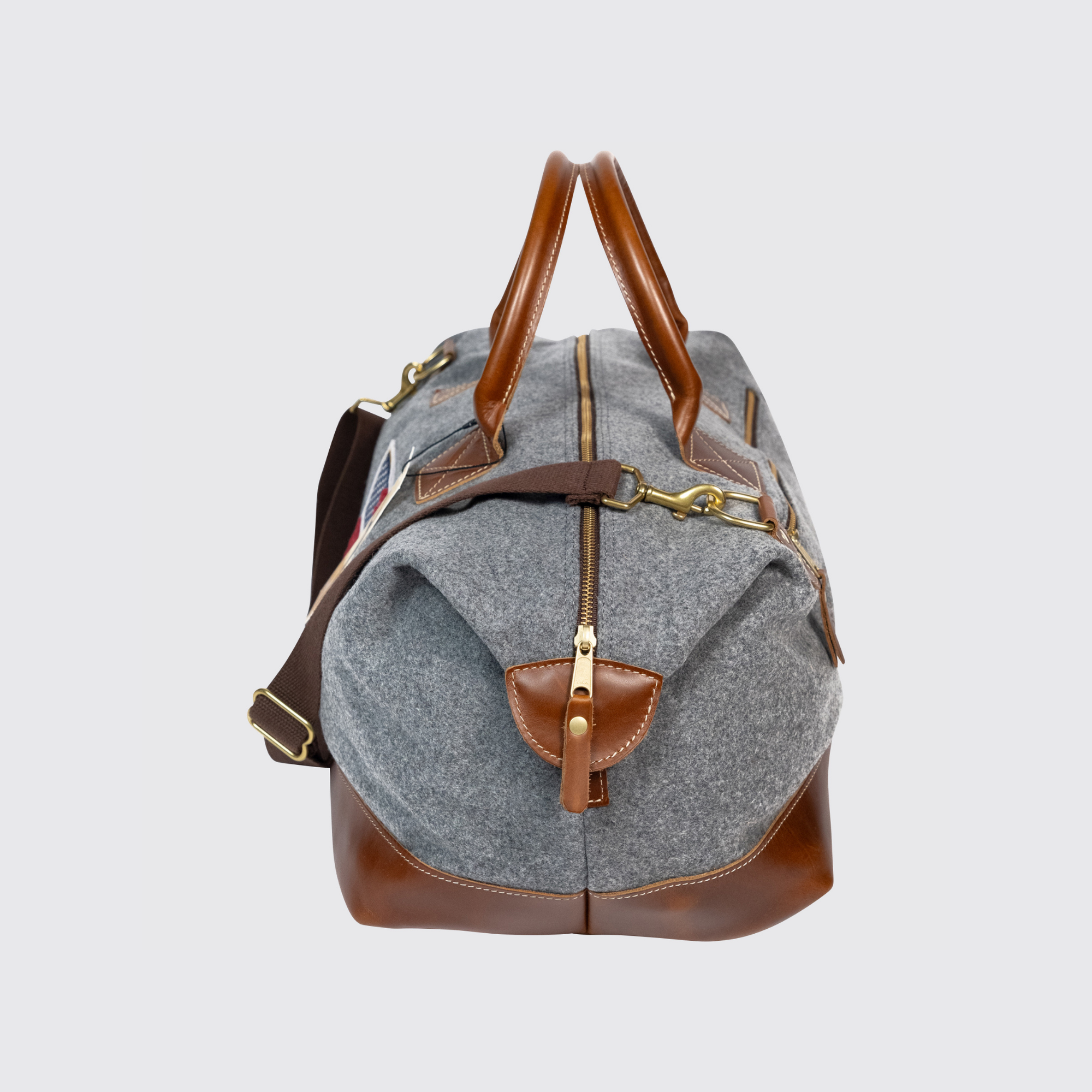 Heritage Gear USフラッグ ウィークエンダー ダッフルバッグ グレー