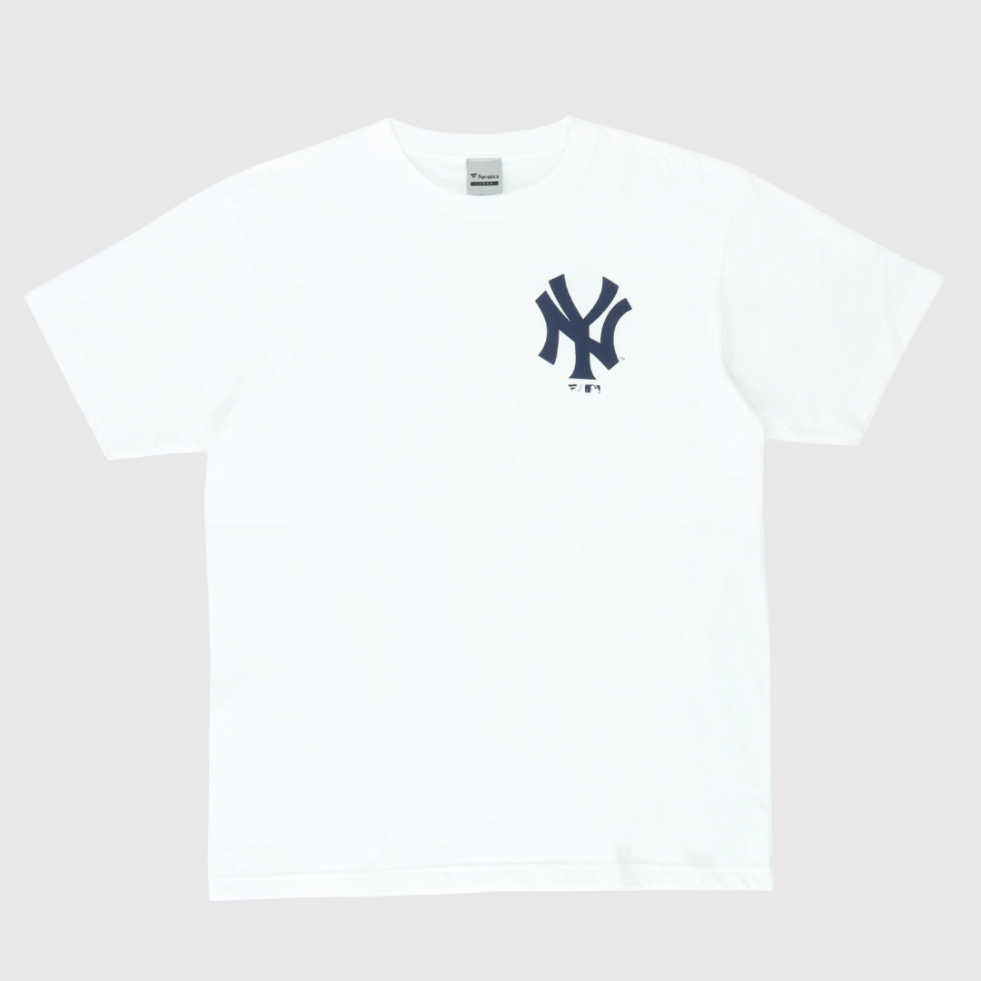 MLB_ヤンキース ジャージーロゴ Tシャツ ホワイト -M MLB_ヤンキース ジャージーロゴ Tシャツ ホワイト -M