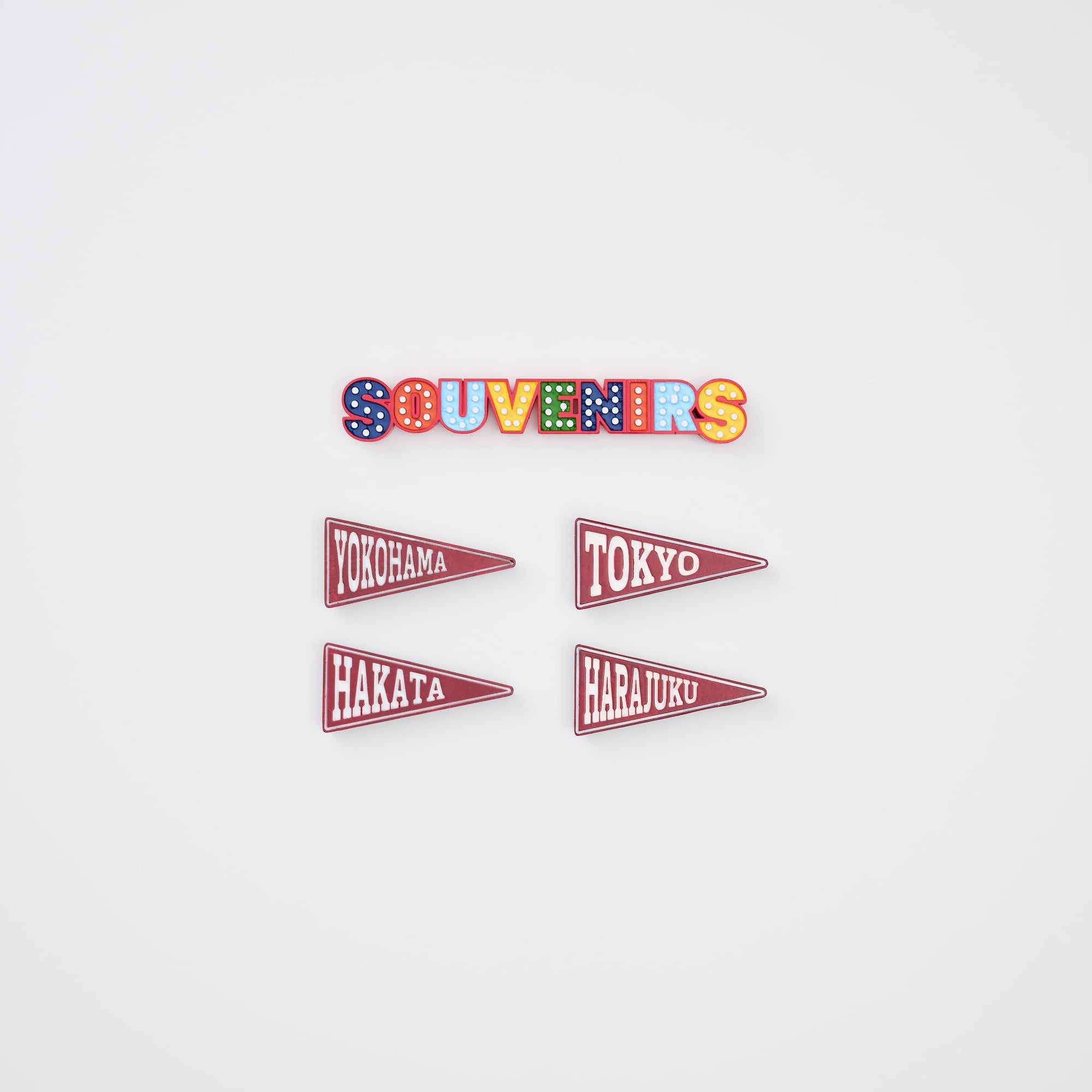 SOUVENIRS 電飾看板風 マグネット (大)
