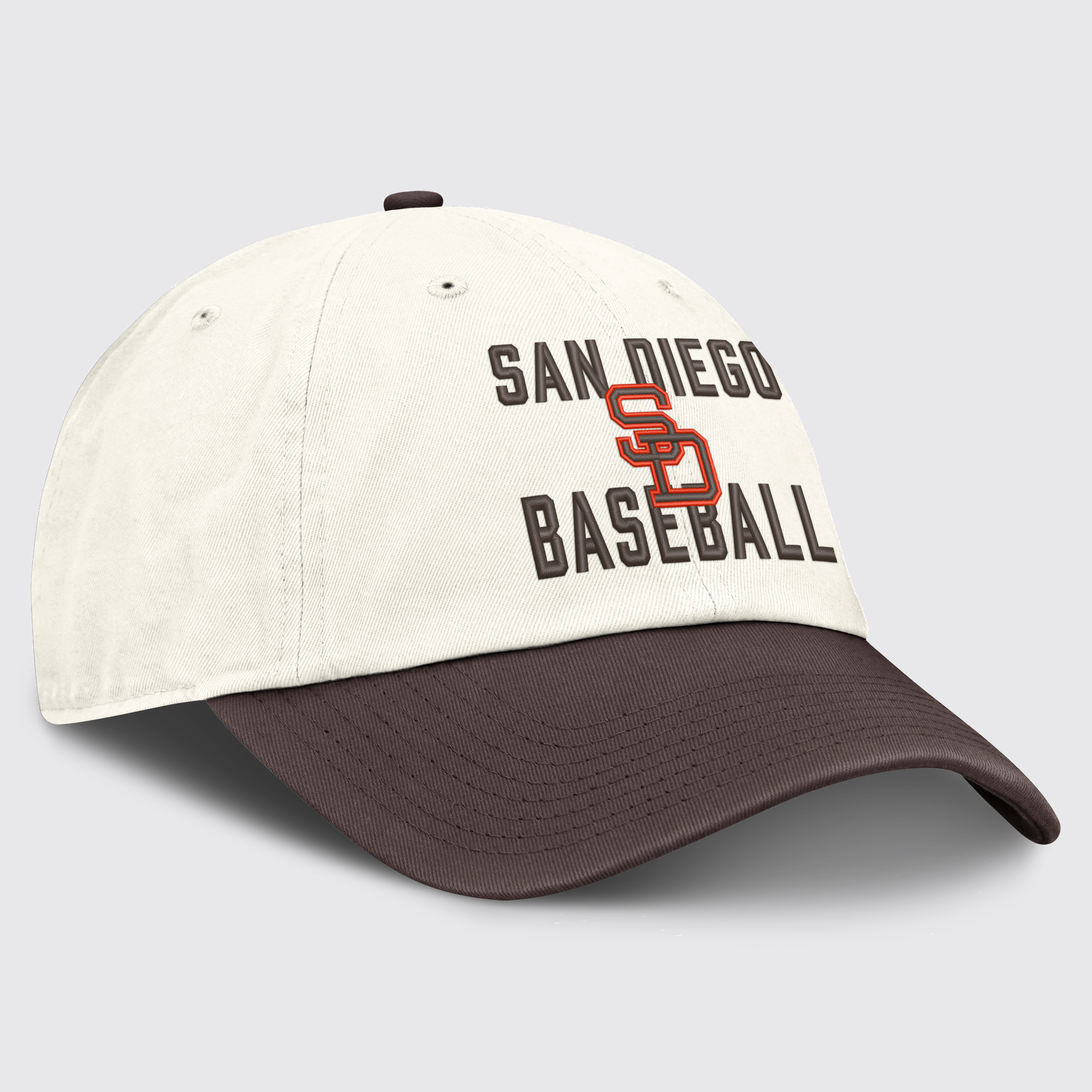 NIKE パドレス クーパーズタウン オーガニックコットンキャップ ツートーン セイル×バロックブラウン
