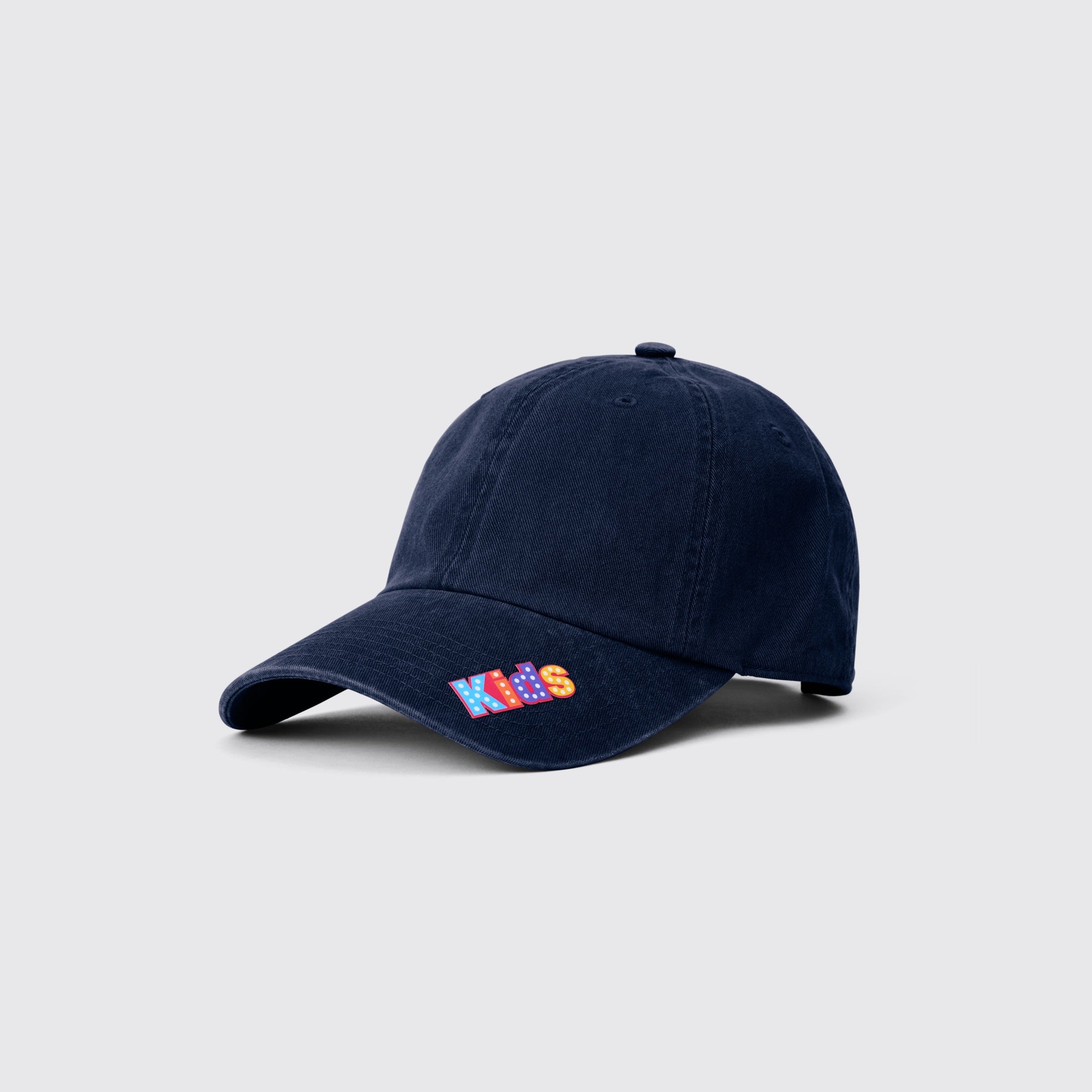 ストーンウォッシュキャップ ネイビー キッズ