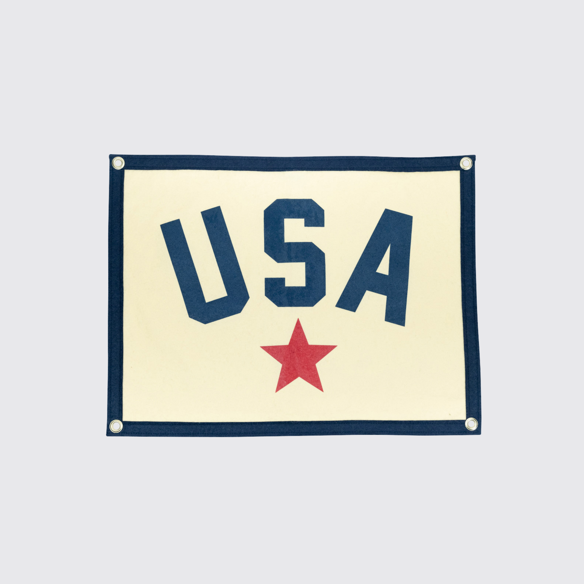 Oxford Pennant USAキャンプ フラッグ Cream