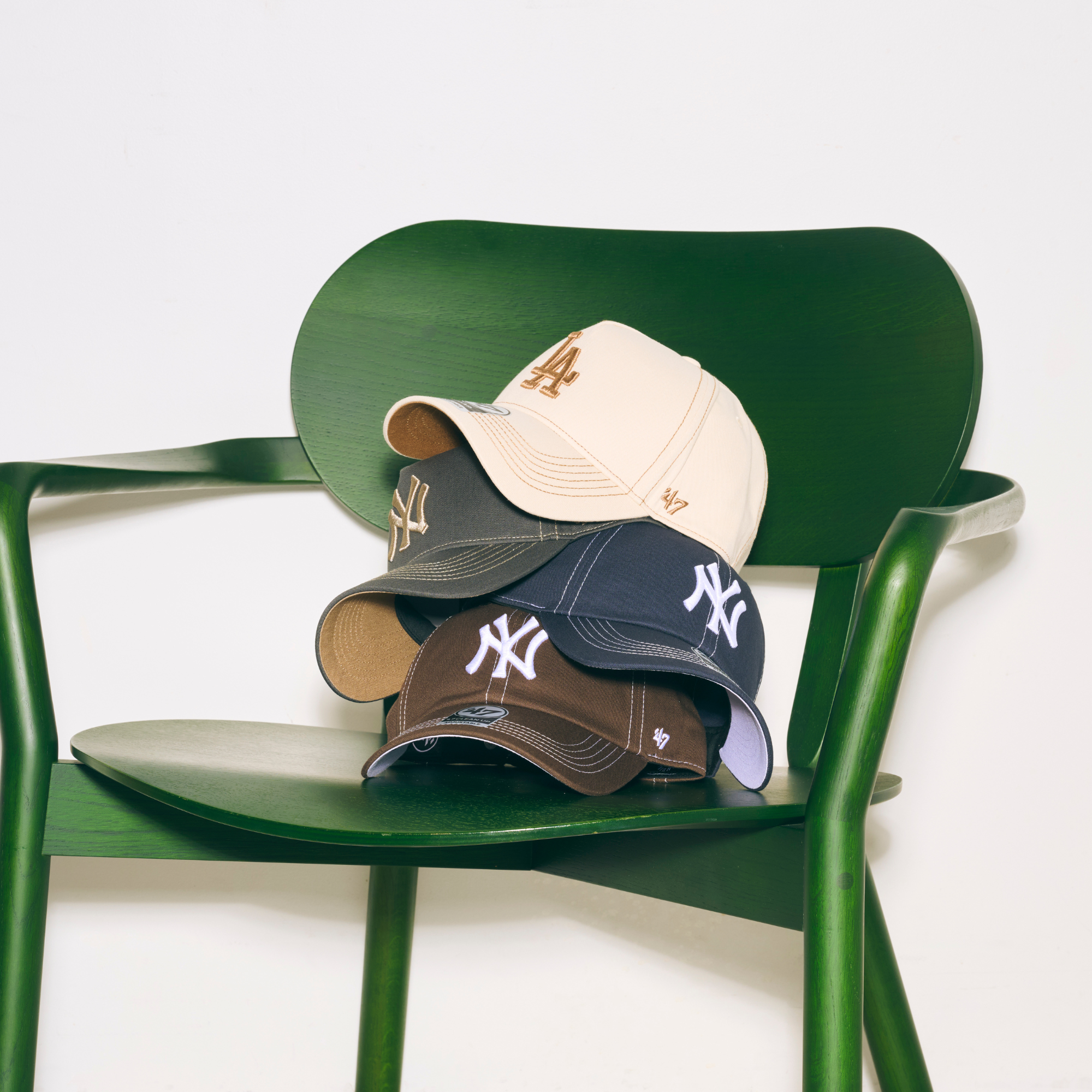 ヤンキース コントラストステッチ '47 クリーンナップ ネイビー