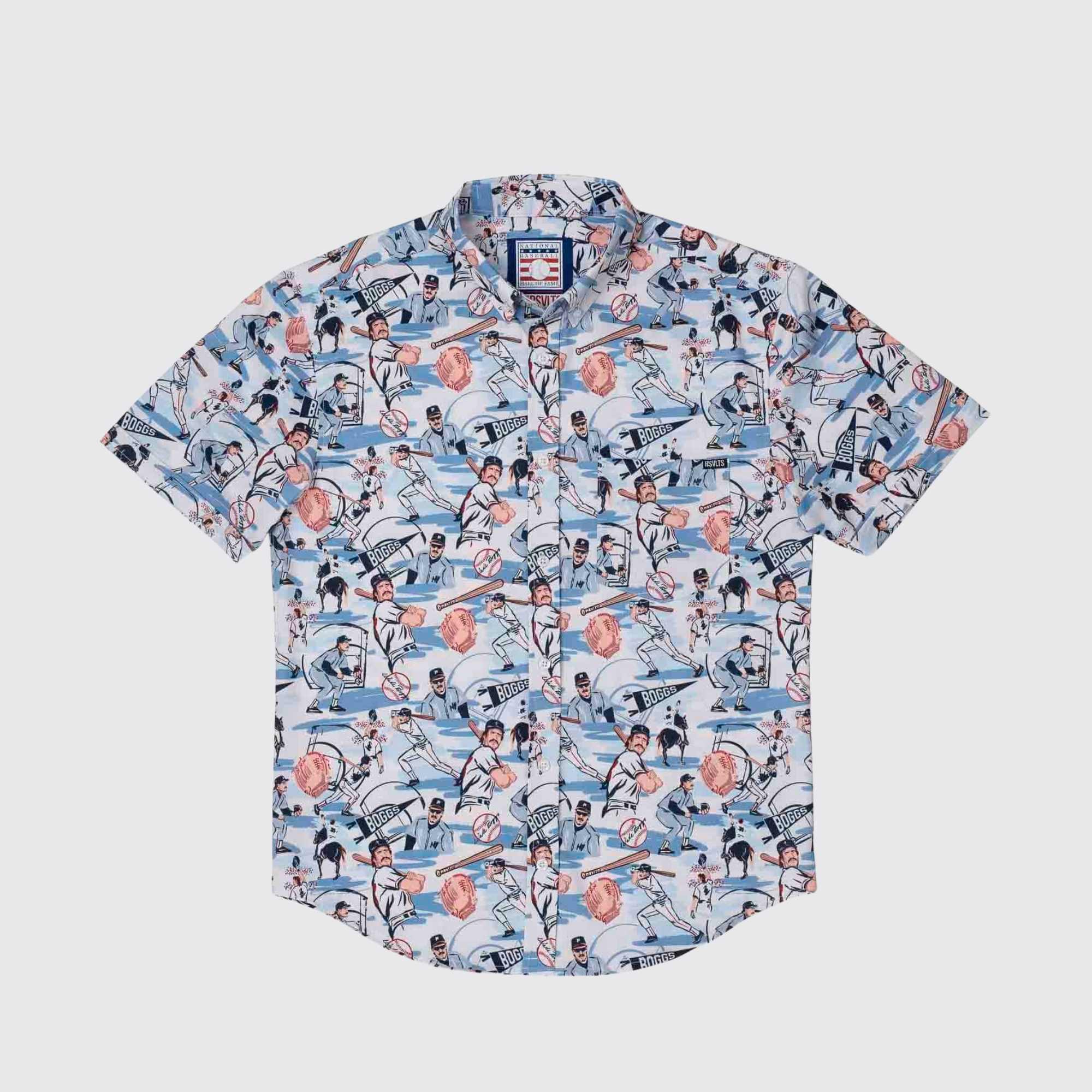 RSVLTS Wade Boggs "The Chicken Man" KUNUFLEX ボタンダウン ショートスリーブシャツ - L